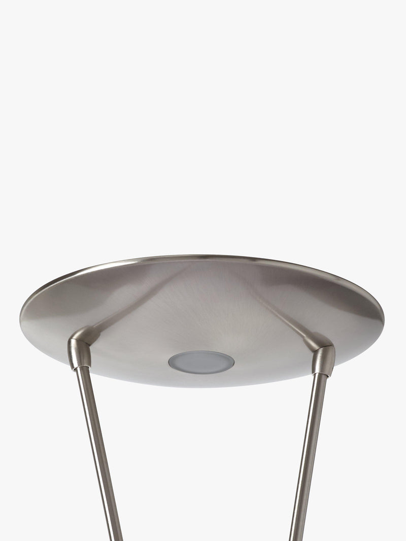 John Lewis Levity LED floor lamp satin nickel - British product