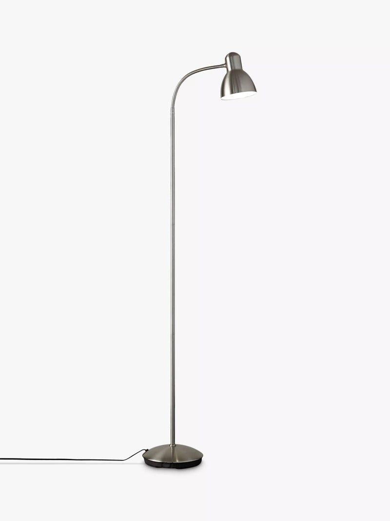 John Lewis Mykki LED floor lamp satin nickel - British product