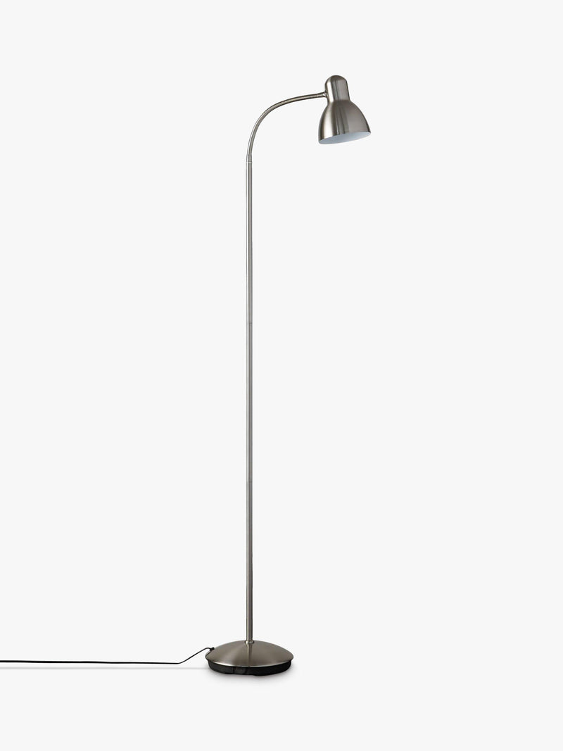 John Lewis Mykki LED floor lamp satin nickel - British product