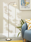John Lewis Mykki LED floor lamp satin nickel - British product
