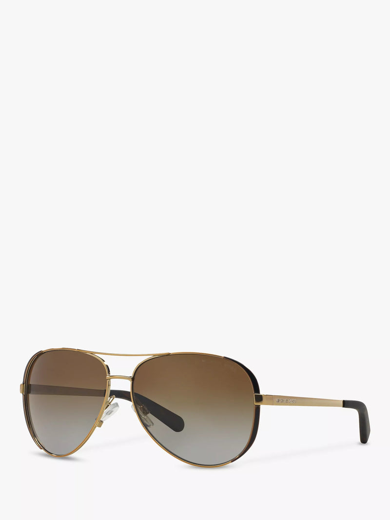 Michael Kors Chelsea aviator polarised sunglasses brown, imported from the UK