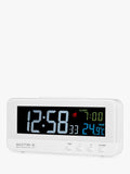 Acctim radio controlled LCD alarm clock white - British product
