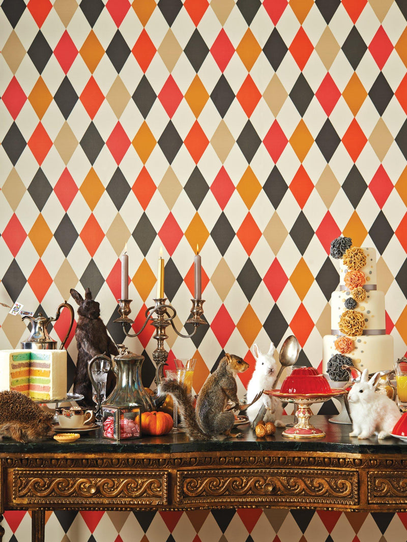 Cole & Son Punchinello harlequin wallpaper - British product