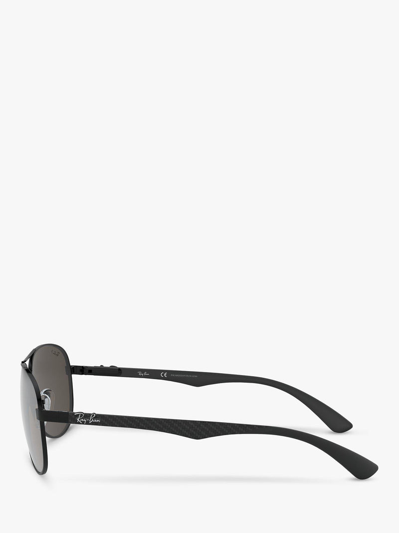 Ray-Ban RB8313 polarised pilot sunglasses with carbon fibre frame, UK version