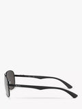 Ray-Ban RB8313 polarised pilot sunglasses with carbon fibre frame, UK version