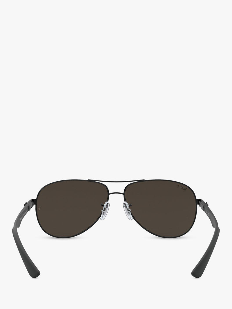 Ray-Ban RB8313 polarised pilot sunglasses with carbon fibre frame, UK version