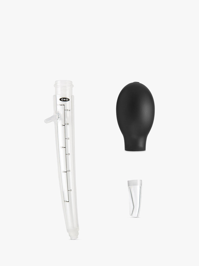 OXO Good Grips angled baster with cleaning brush (British brand)