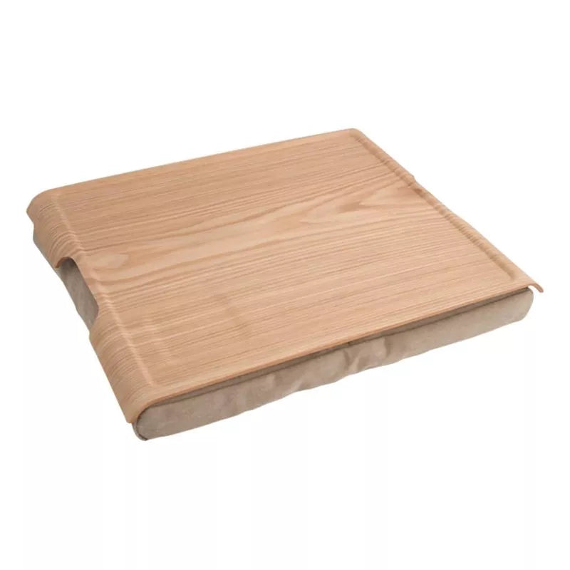 Bosign large anti-slip wood veneer lap tray 46cm, UK version