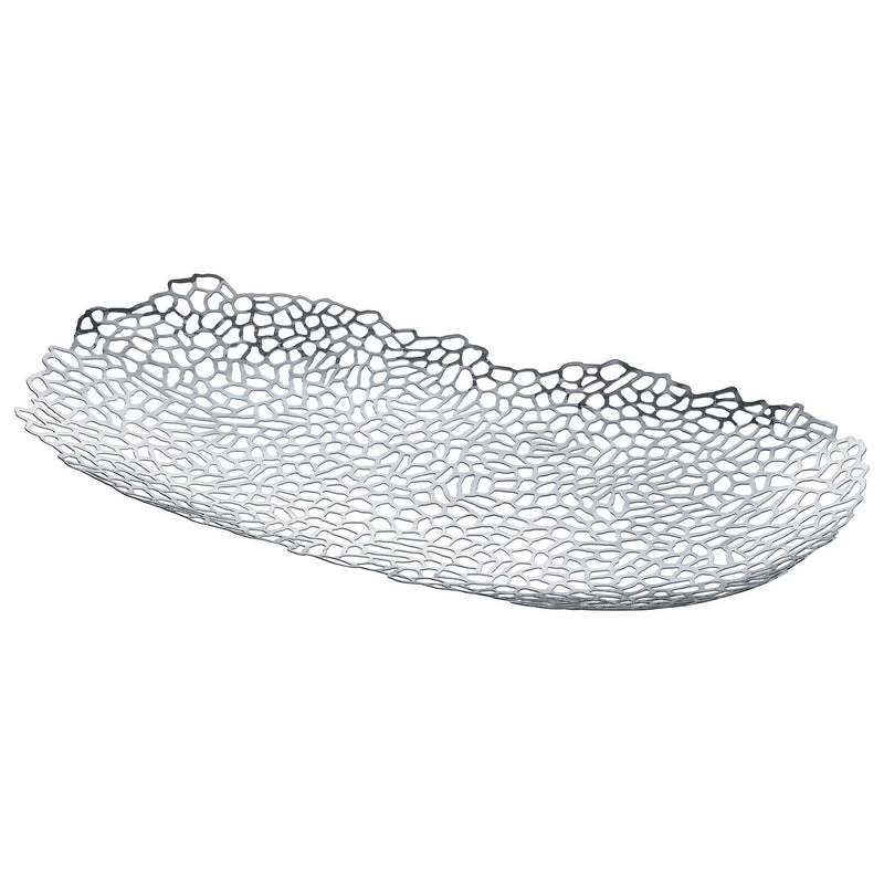 Alessi Opus ornamental dish stainless steel fruit bowl centrepiece - British product