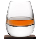 LSA International whisky tumblers set of 2 with coaster 250ml (British brand)