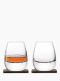 LSA International whisky tumblers set of 2 with coaster 250ml (British brand)