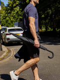 Fulton walking umbrella black 91cm, imported from the UK