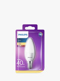 Philips LED candle light bulb frosted SES 5W (British brand)