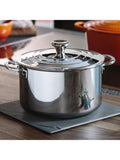 Le Creuset 3-Ply Stainless Steel Stockpot 24cm, UK version