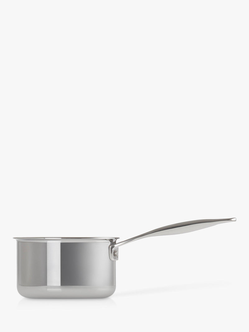 Le Creuset Signature 3-Ply Stainless Steel Milk Pan 14cm, imported from the UK