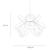 Tom Raffield Skipper pendant ceiling light Dia.62cm, imported from the UK