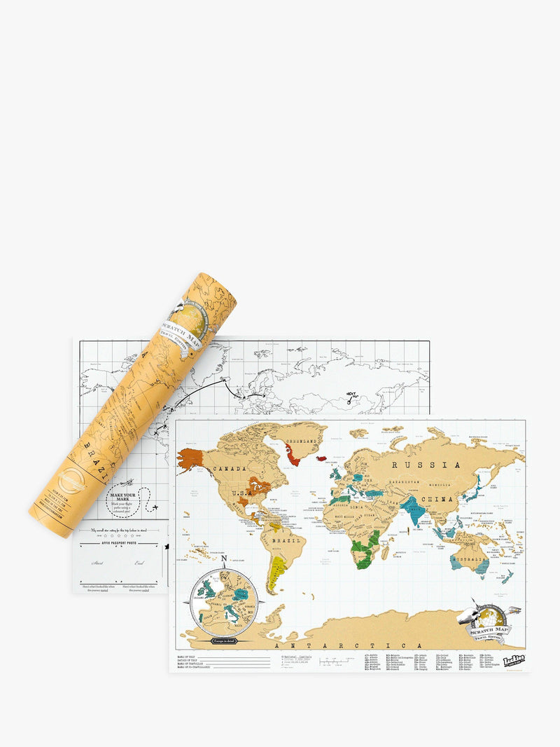 Luckies scratch map travel edition, UK version