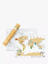 John Lewis Luckies Scratch Map Travel Edition Scratch-Off Map- Buy online at McGrocer
