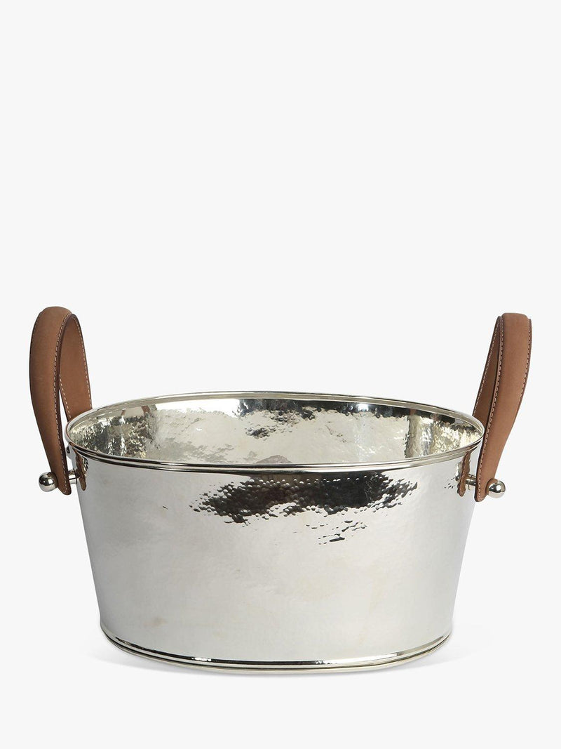 Culinary Concepts hammered champagne bath with leather handles, UK version