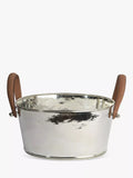 Culinary Concepts hammered champagne bath with leather handles, UK version