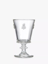 John Lewis Large Stemmed Glass with Bee Design, Set of 6, Clear- Buy online at McGrocer