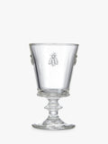 La Rochère large stemmed glass with bee design, set of 6, clear, UK version