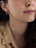 IBB Gold Cobra Hoop Earrings 15mm, UK version
