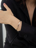 IBB 9ct two colour gold double tube bangle - British product