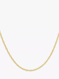 IBB 18ct gold twist curb chain necklace 46cm, imported from the UK