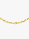 IBB 18ct gold twist curb chain necklace 46cm, imported from the UK
