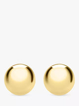 John Lewis IBB 18ct Gold Ball Stud Earrings 0.7cm- Buy online at McGrocer
