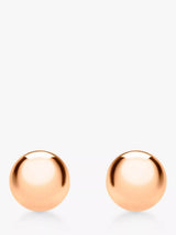 John Lewis IBB 18ct Rose Gold Ball Stud Earrings- Buy online at McGrocer