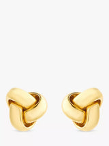 John Lewis IBB 18ct Yellow Gold Knot Stud Earrings- Buy online at McGrocer