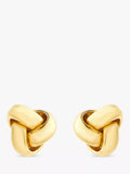 IBB 18ct yellow gold knot stud earrings imported from the UK
