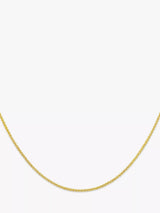 John Lewis IBB 18ct Yellow Gold Spiga Chain Necklace, 46cm- Buy online at McGrocer