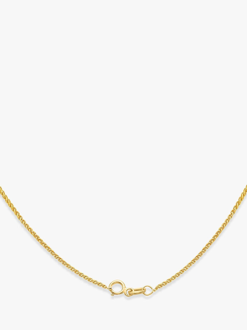 IBB 18ct yellow gold spiga chain necklace - British product