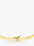 IBB 9ct yellow gold rectangular tube oval bangle - British product