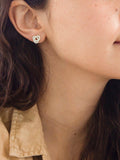 IBB 9ct yellow gold knot stud earrings, imported from the UK