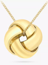 John Lewis IBB 9ct Gold Knot Pendant Necklace- Buy online at McGrocer