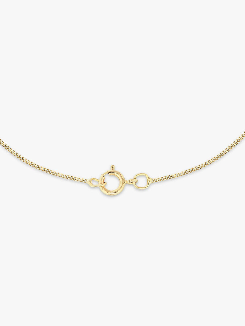 IBB 9ct gold knot pendant necklace 46cm, UK version