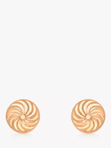 John Lewis IBB 9ct Gold Swirl Detail Dome Stud Earrings- Buy online at McGrocer