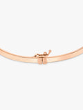 IBB 9ct rose gold rectangular tube bangle 5.3cm, imported from the UK