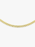 IBB gold curb chain necklace diamond cut 46cm, UK version