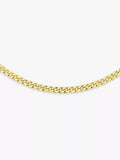 IBB gold curb chain necklace diamond cut 46cm, UK version