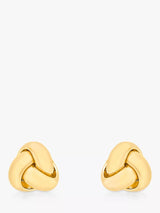 John Lewis IBB 18ct Yellow Gold Knot Stud Earrings- Buy online at McGrocer