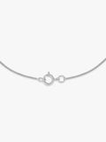IBB 9ct white gold knot pendant necklace, UK version