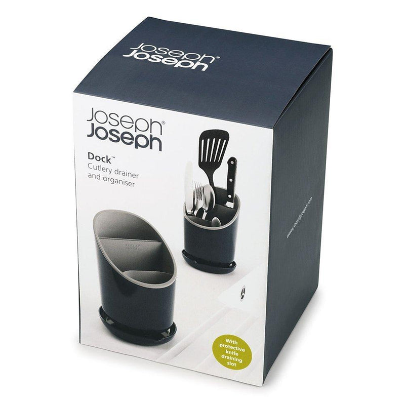 Joseph Joseph Dock cutlery drainer in grey, UK version