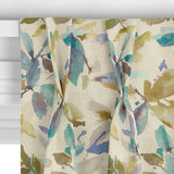 John Lewis Alexa aqua floral curtain fabric (British brand)
