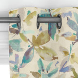 John Lewis Alexa aqua floral curtain fabric (British brand)