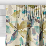 John Lewis Alexa aqua floral curtain fabric (British brand)